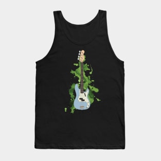 P-style Bass Guitar Sonic Blue Color Tank Top